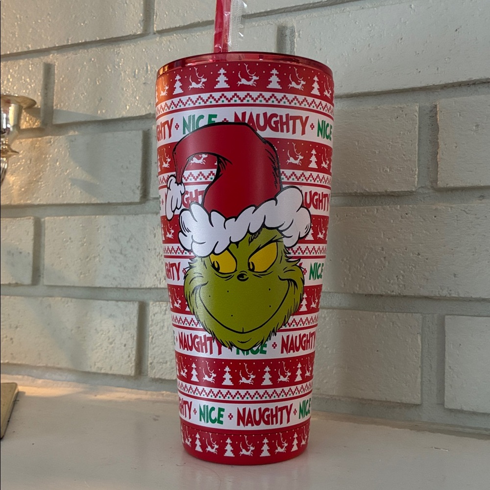 Grinch Naughty and Nice Travel Mug 20oz